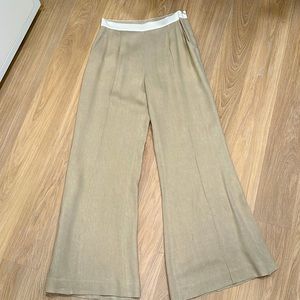 High waisted wide leg pants
